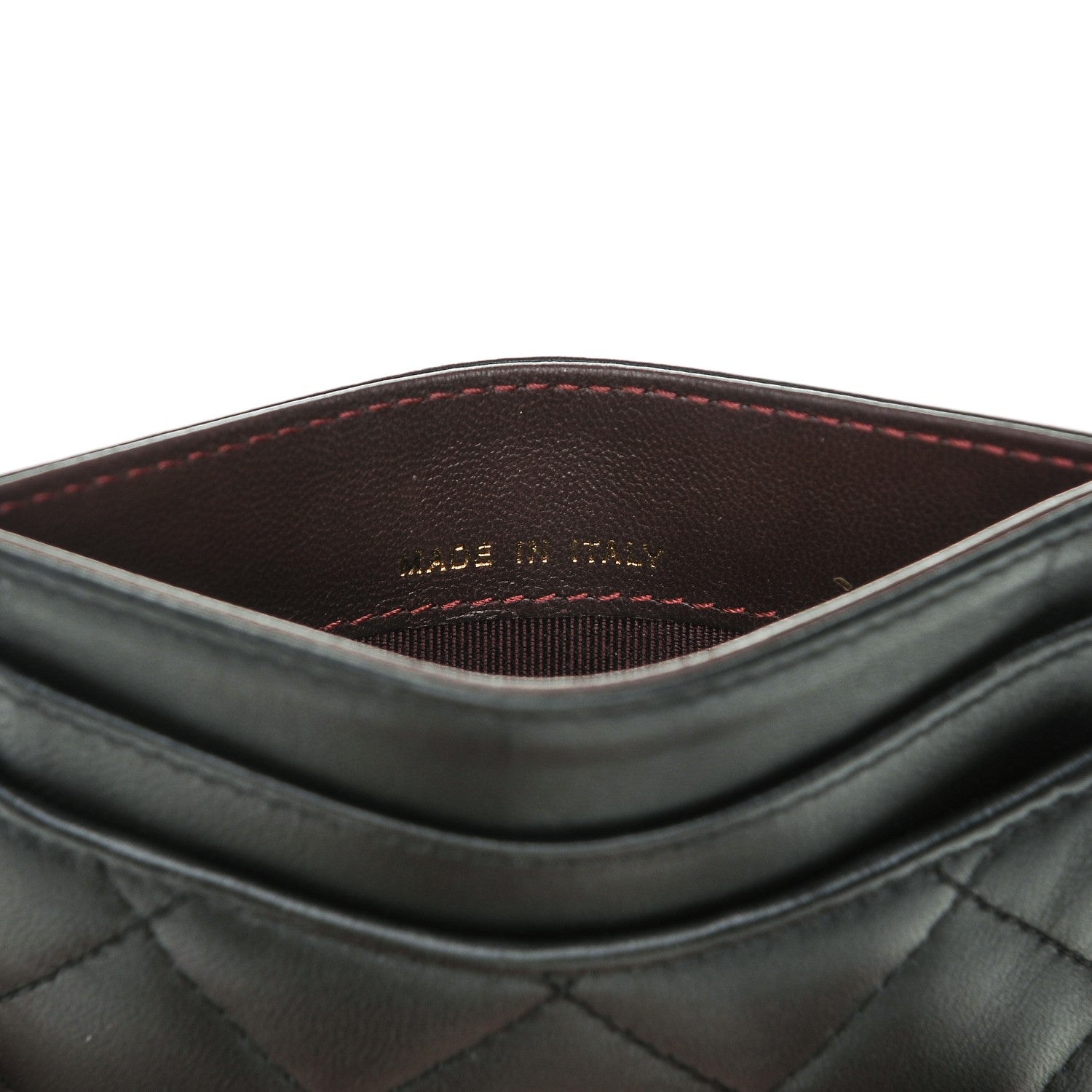 Chanel Lambskin Quilted Card Holder Black 7 of 7