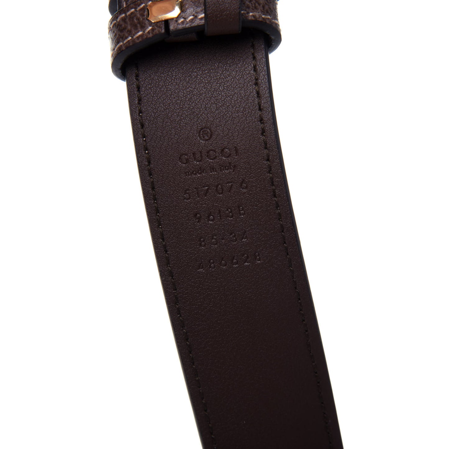 GG Supreme Monogram Web Small Ophidia Belt Bag 85 34 Dark Brown