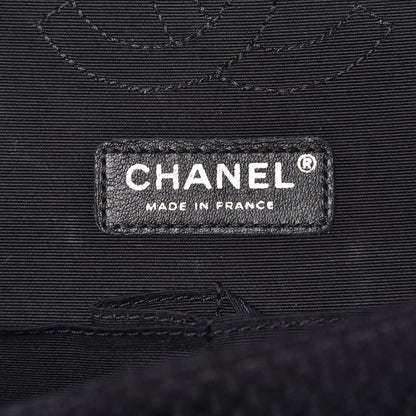 Chanel Tweed Strass Medium Pudong Double Flap Black 6 of 10