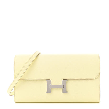 Hermes Epsom Constance Long Wallet To Go Wallet Jaune Milton 1 of 12
