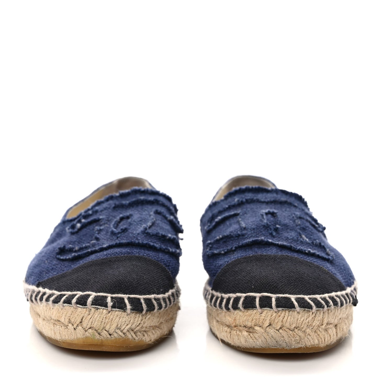 Denim Toile CC Espadrilles 37 Navy Black