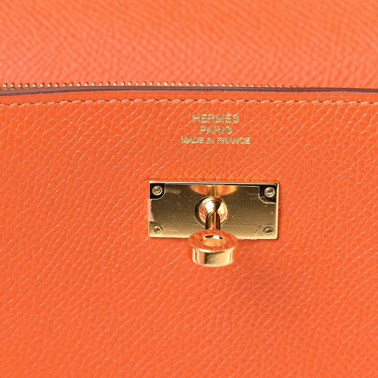 Hermes Epsom Kelly Longue Wallet Feu 6 of 8