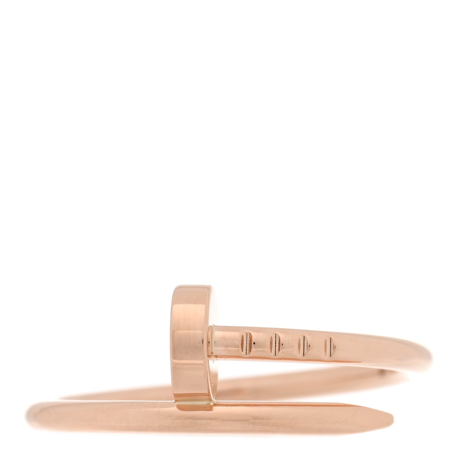 Cartier 18K Pink Gold Small Juste Un Clou Ring 54 6.75 1 of 5