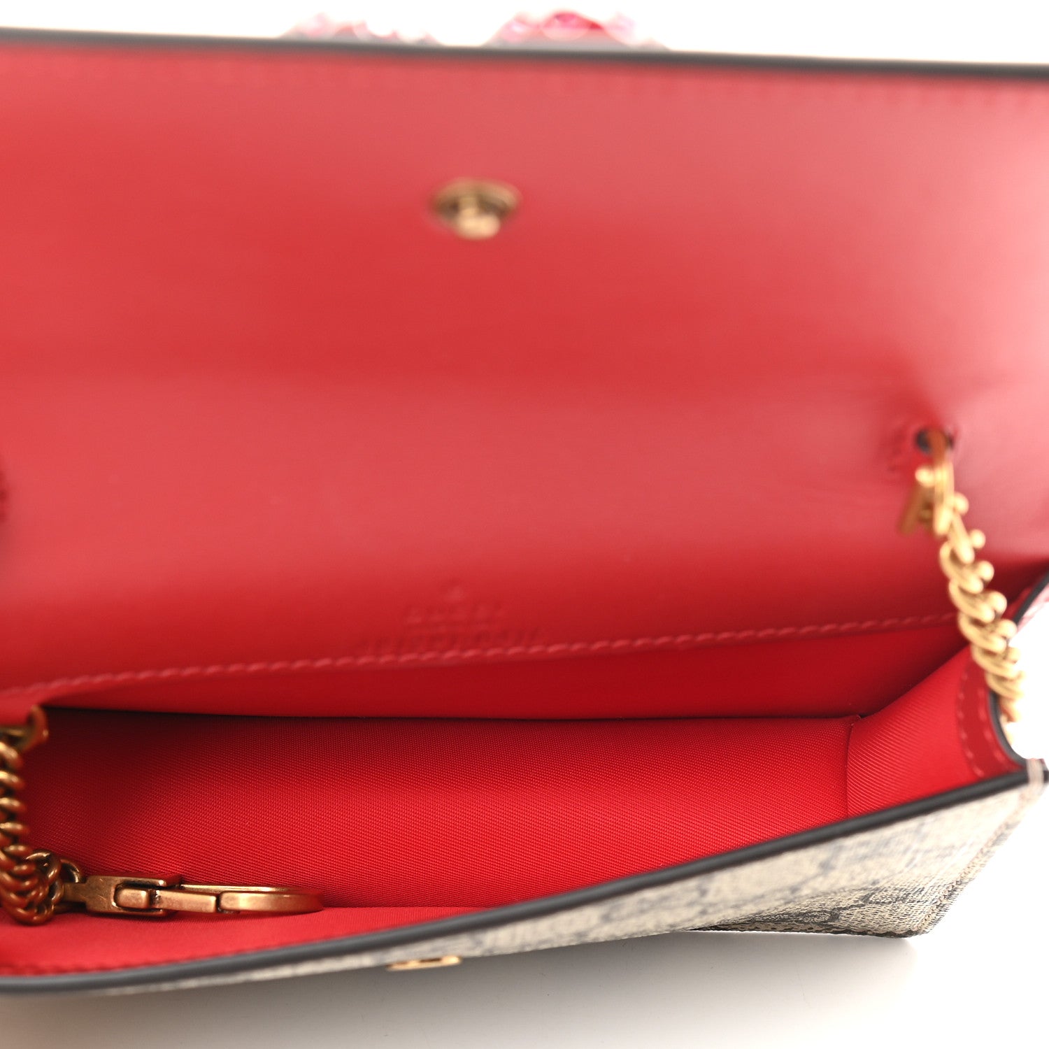 Gucci GG Supreme Monogram Mini Cherry Chain Bag 5 of 8