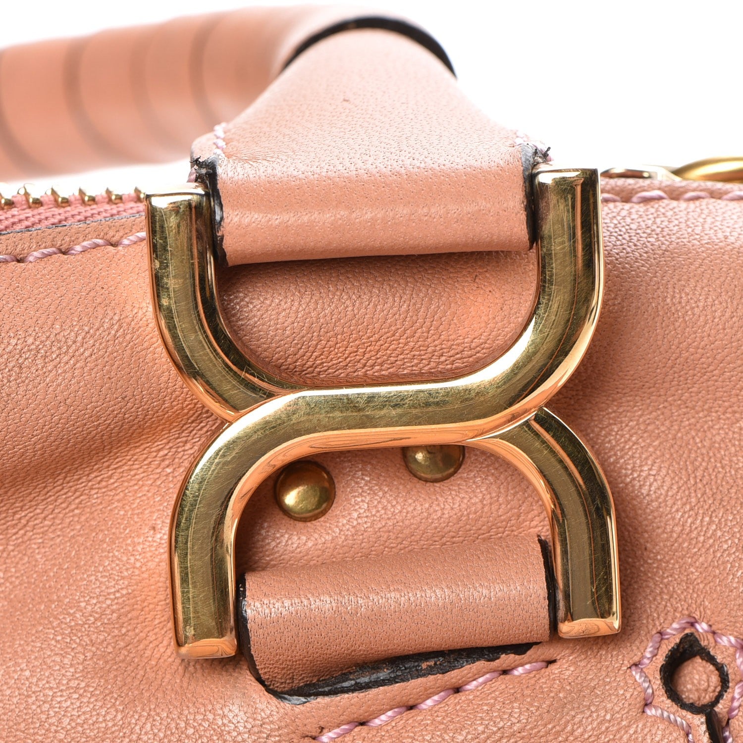 Chloe Calfskin Large Marcie Satchel Pink 14 of 14