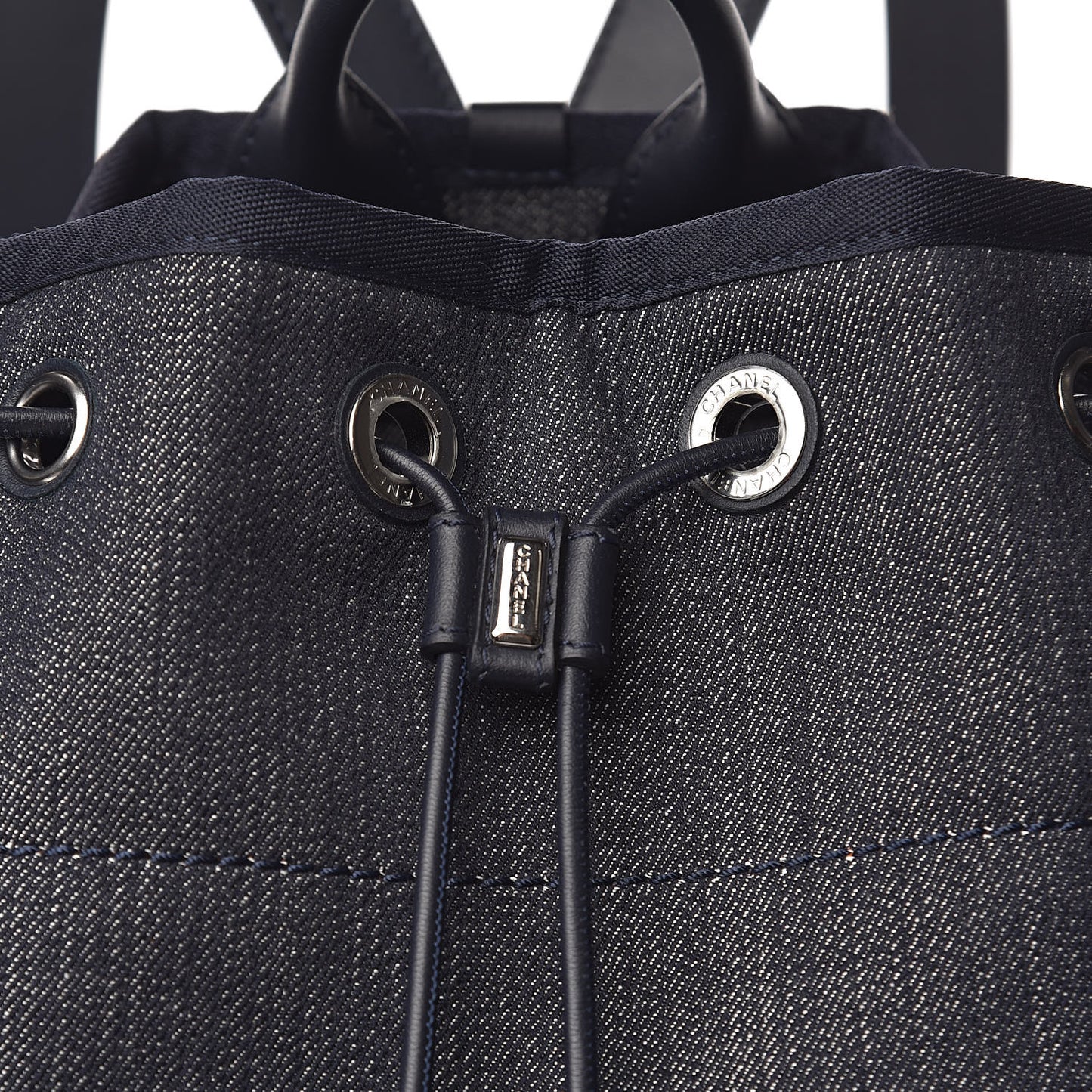 Canvas Large Deauville Backpack Denim Blue