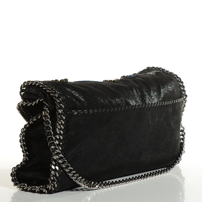 Stella McCartney Embellished Shaggy Deer Small Falabella Fold Over Tote Black 13 of 20