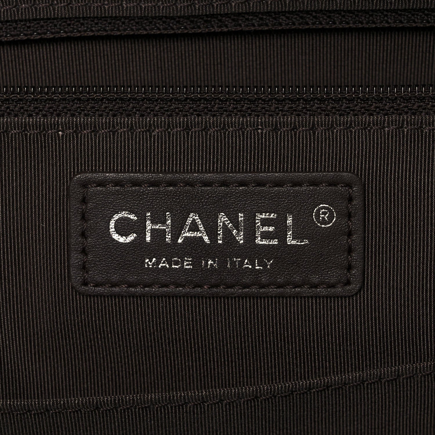 Chanel Calfskin Stitched CC Pocket Shopping Tote Dark Brown 6 of 10