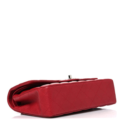 Chanel Caviar Quilted Medium Double Flap Dark Red 4 of 11