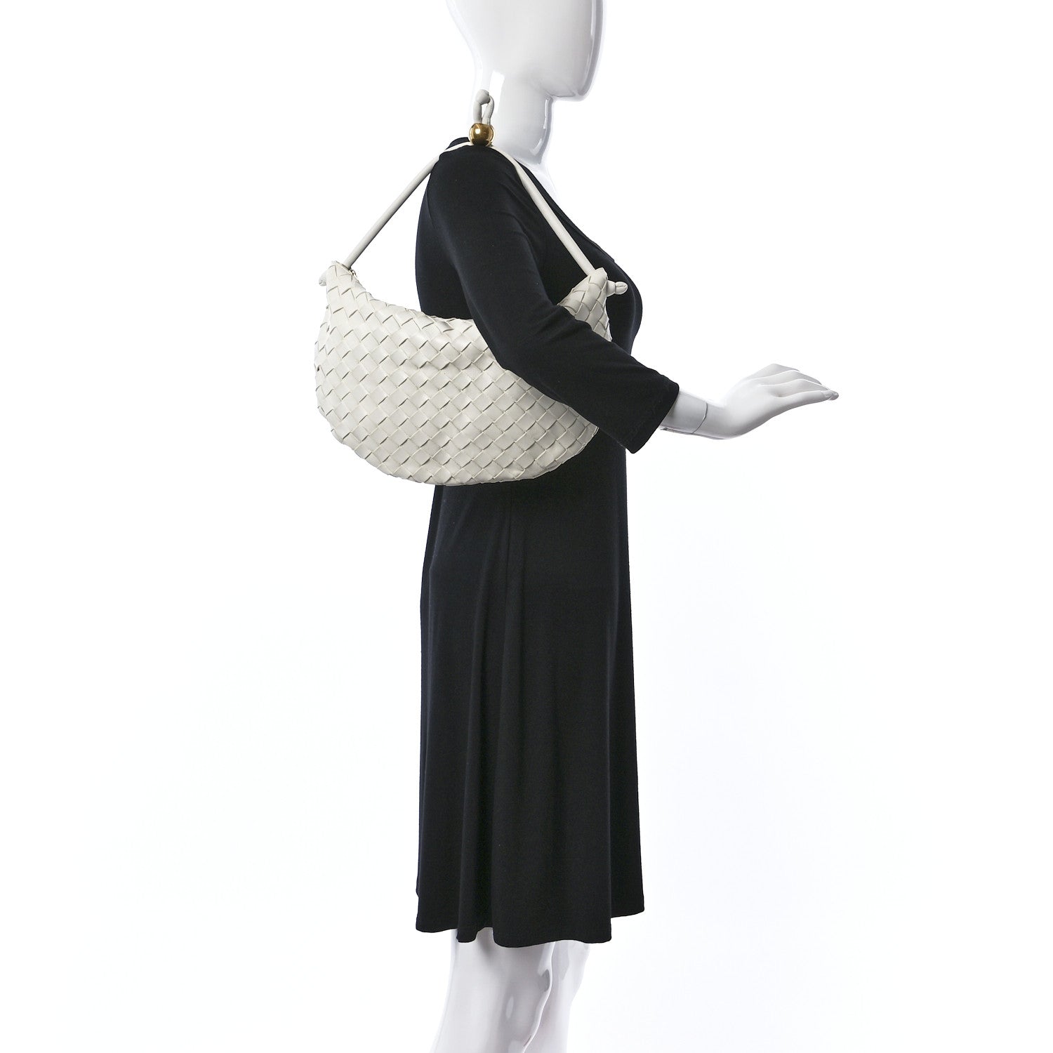 Bottega Veneta Nappa Intrecciato Medium Turn Pouch White 2 of 9
