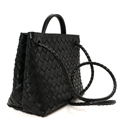 Bottega Veneta Nappa Intrecciato Small Andiamo Shoulder Bag Black 3 of 10