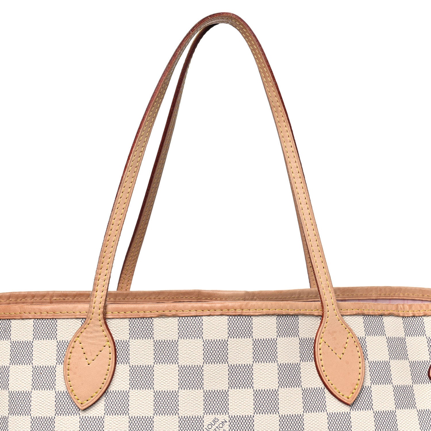 Louis Vuitton Damier Azur Neo Neverfull MM Rose Ballerine 8 of 10