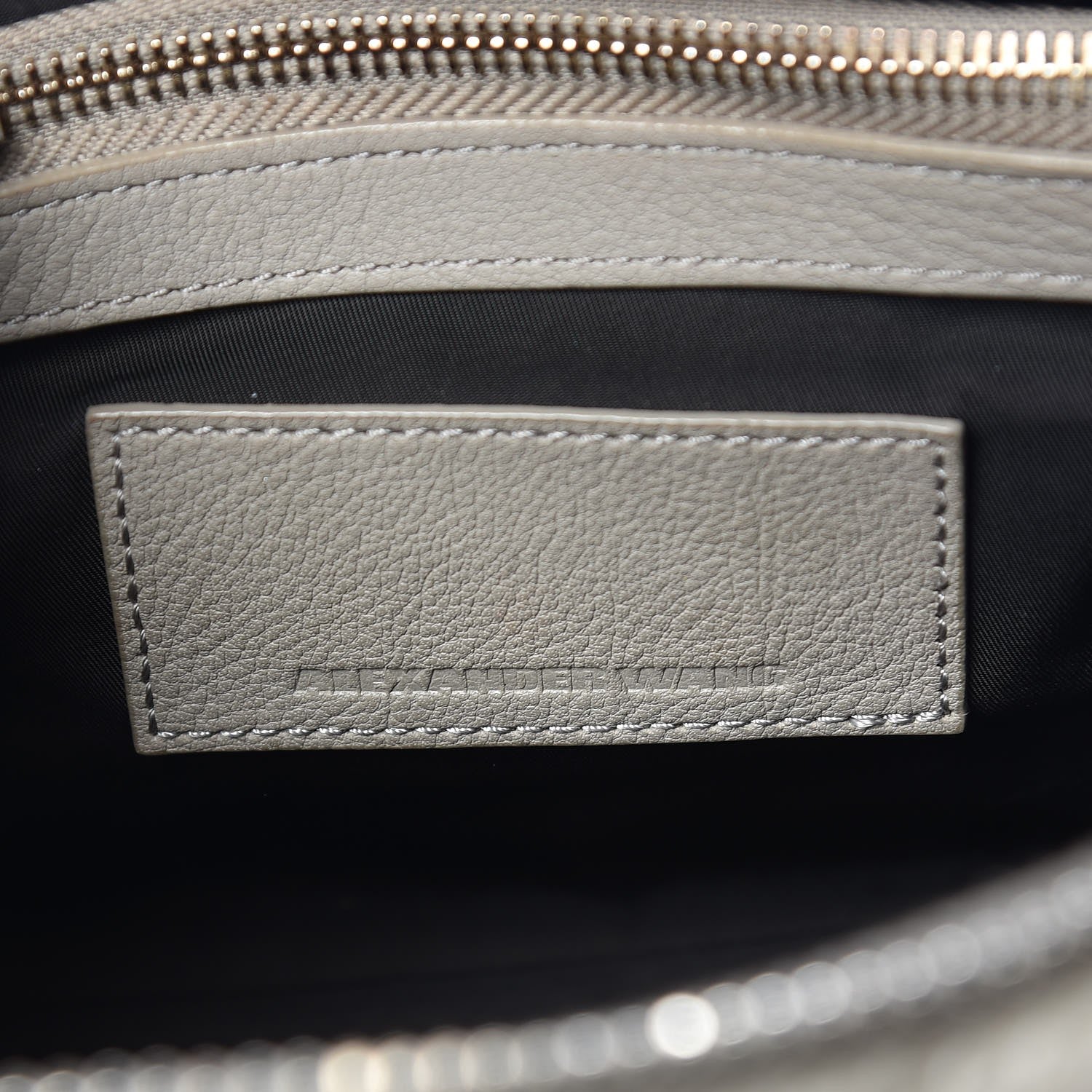 Alexander Wang Pebbled Lambskin Rockie Oyster 6 of 12