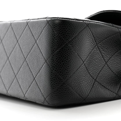 Chanel Caviar Quilted Jumbo Double Flap Black 10 of 10