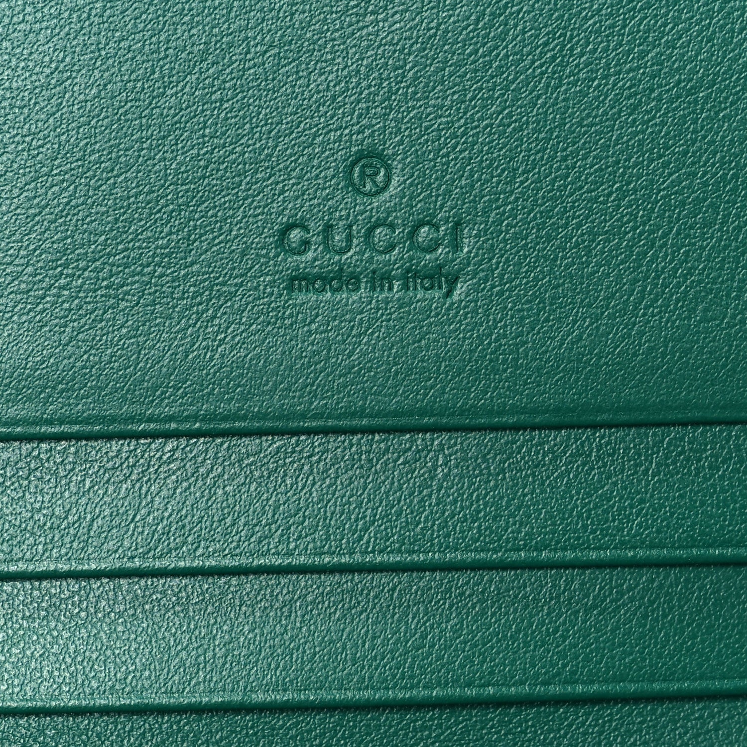 Gucci Calfskin Matelasse GG Marmont Card Case Wallet Emerald 5 of 7