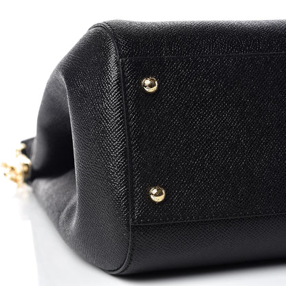 Dolce & Gabbana Dauphine Large Miss Sicily Satchel Black 8 of 9