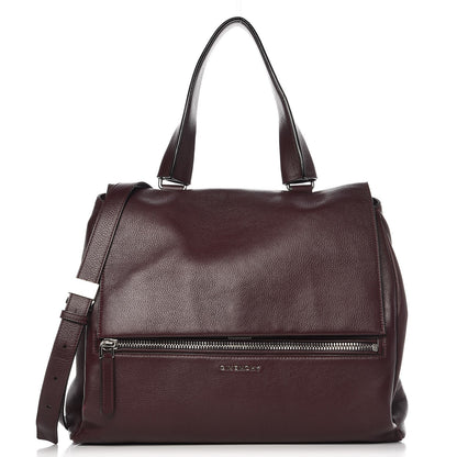 Givenchy Grained Calfskin Medium Pandora Pure Flap Bag Aubergine 1 of 19