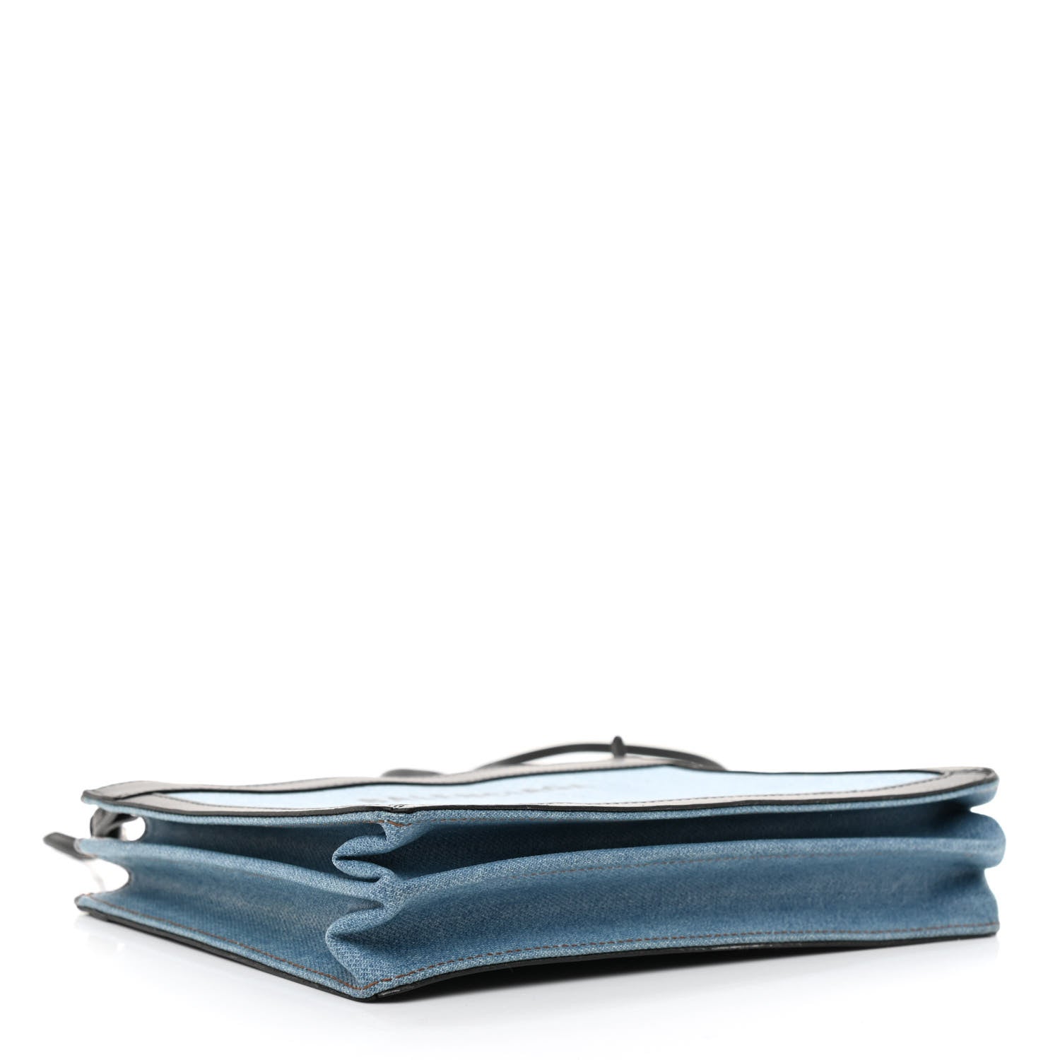 Balenciaga Denim Pochette Crossbody Bag Blue 4 of 9