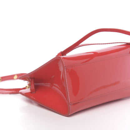 Mansur Gavriel Patent Mini Mini Sun Bag Flamma 10 of 11