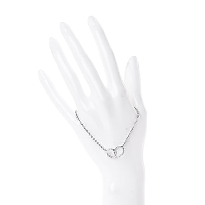 Cartier 18K White Gold Interlocking LOVE Bracelet 2 of 4