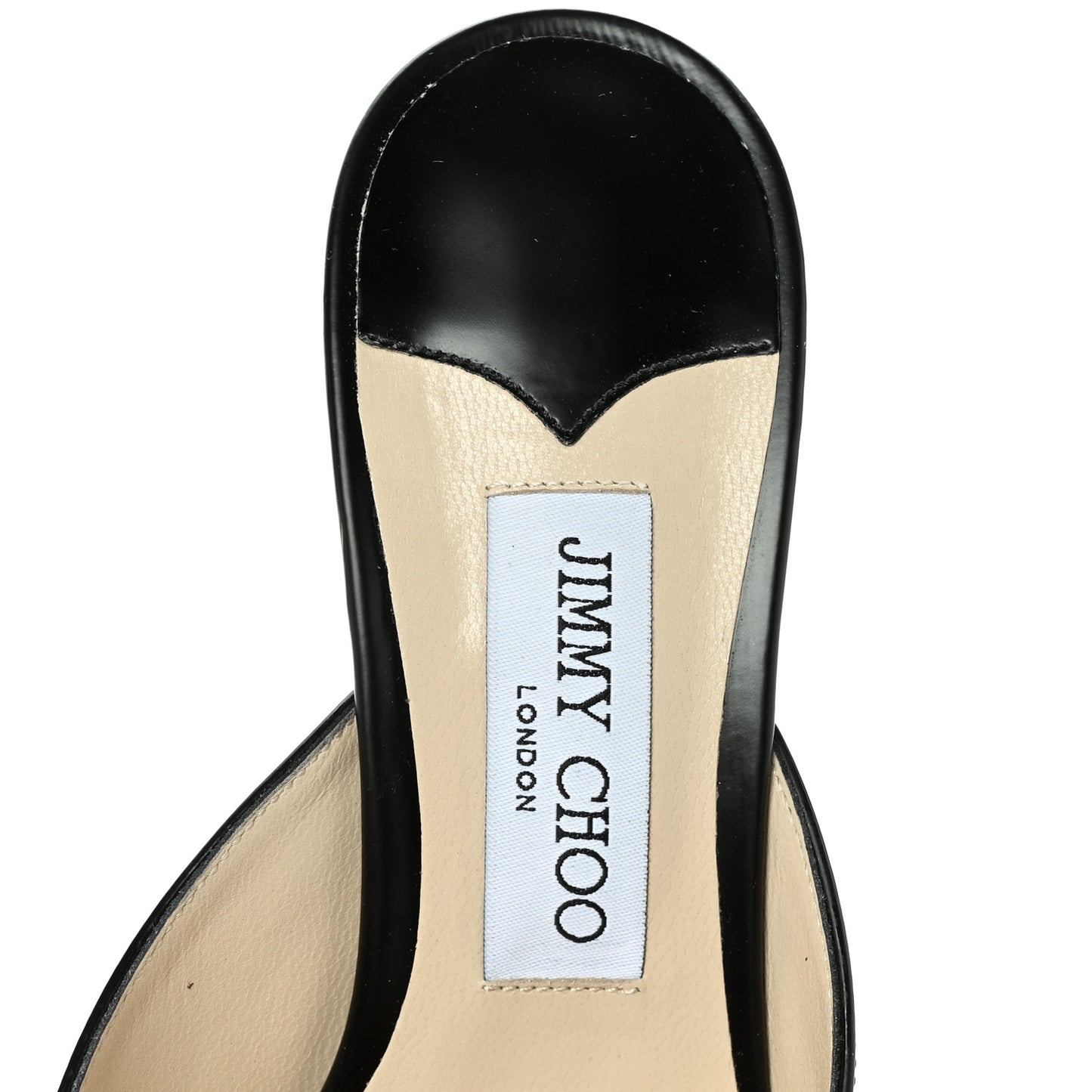 Liquid Calfskin Rav 65 Pointed Toe Mule Pumps 39.5 Black