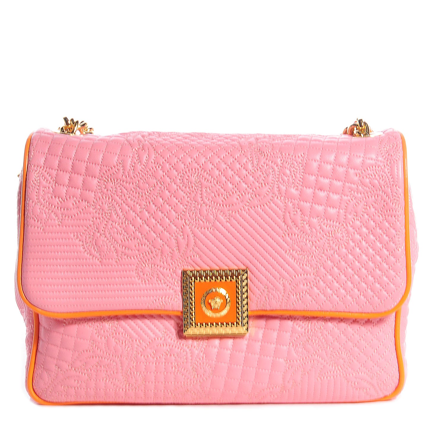 Leather Microvanitas Quilted New Icon Handbag Pink