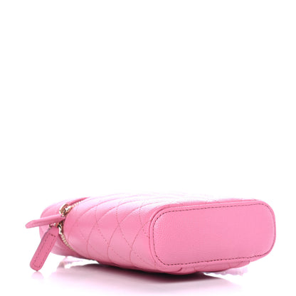 Chanel Caviar Quilted Phone Holder With Chain Pink 3 of 4
