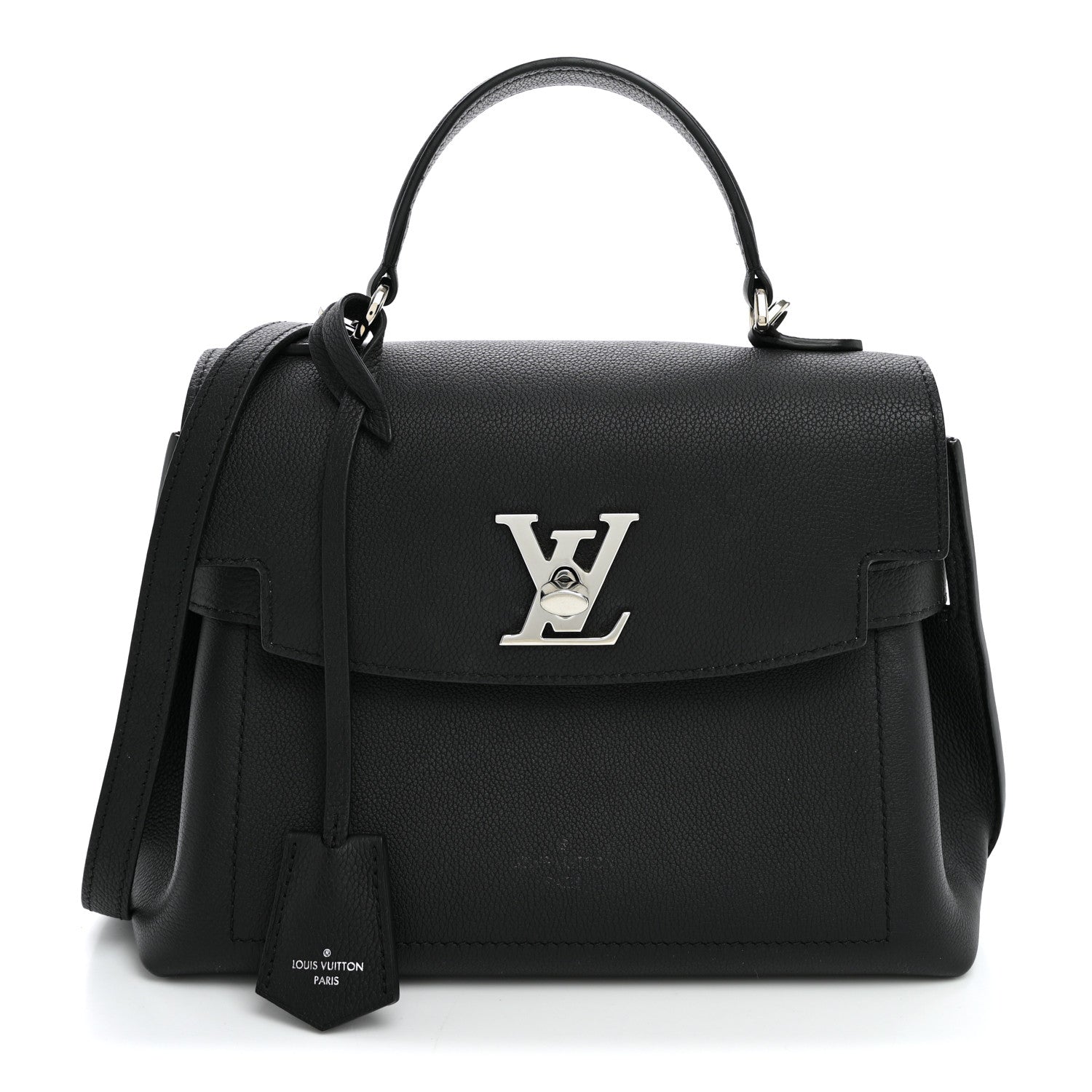 Louis Vuitton Calfskin Lockme Ever BB Black 1 of 8