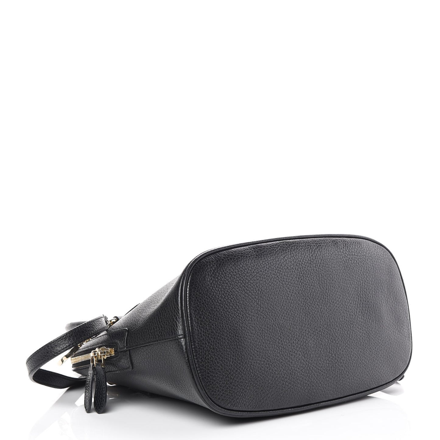 Calfskin Medium Dome Bag Black