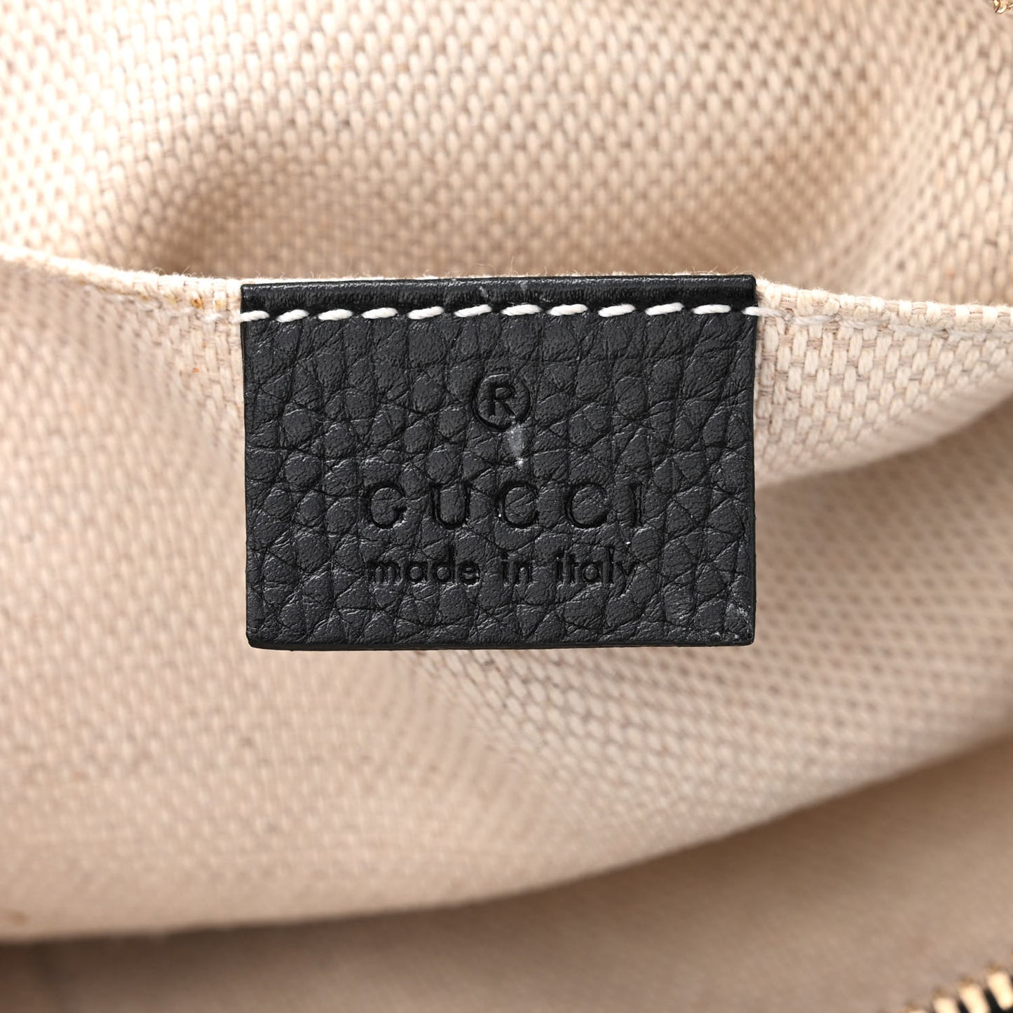 Pebbled Calfskin Small Soho Disco Bag Black