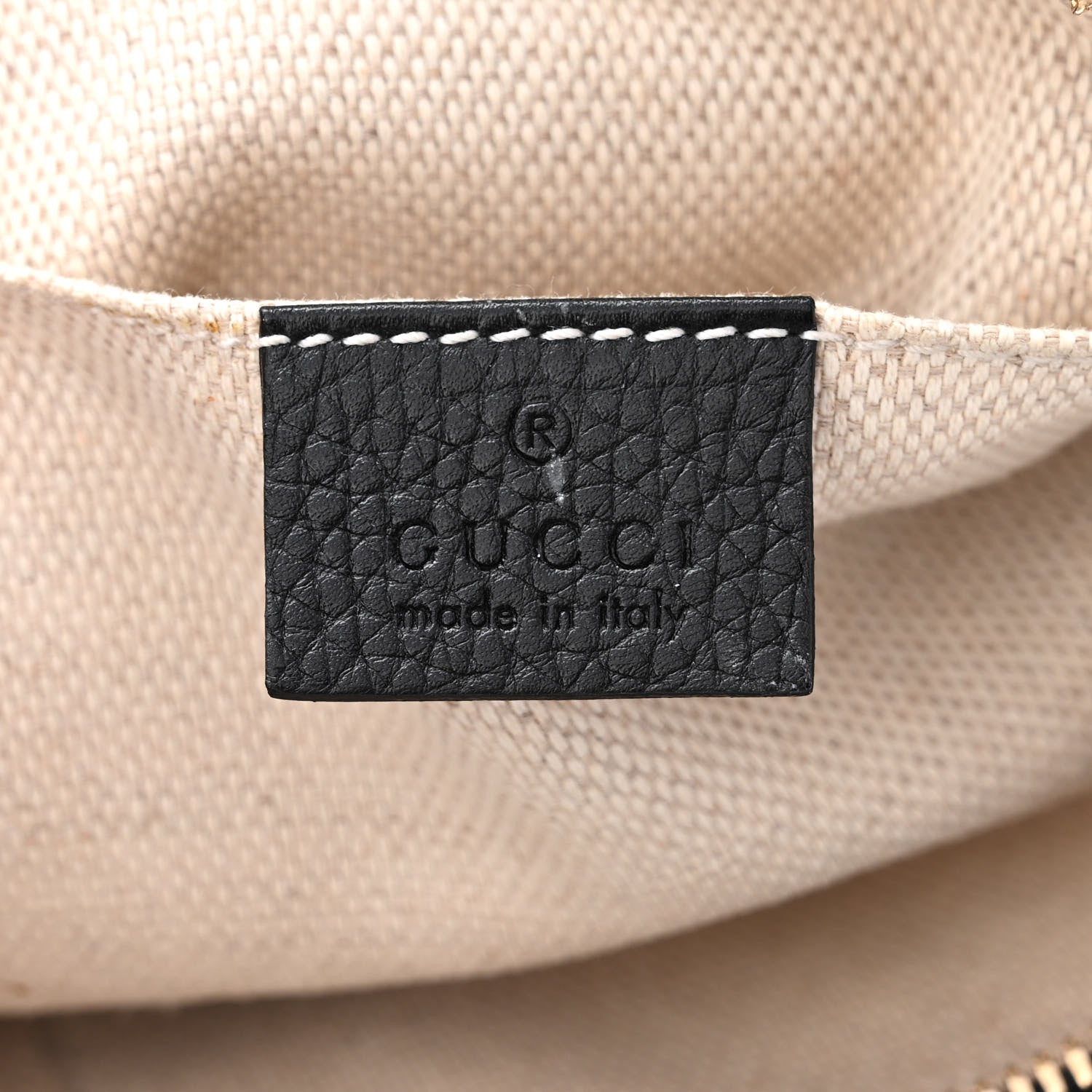 Gucci Pebbled Calfskin Small Soho Disco Bag Black 6 of 13