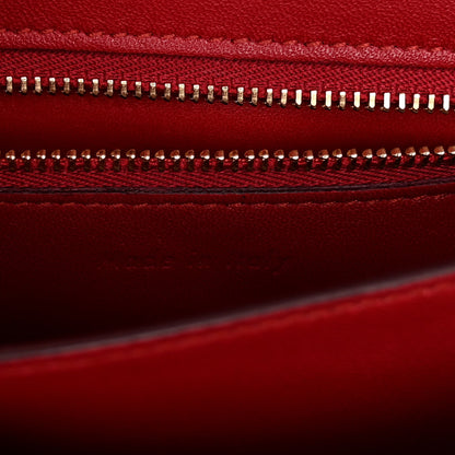 Celine Smooth Calfskin Small Classic Box Flap Bag Red 7 of 10
