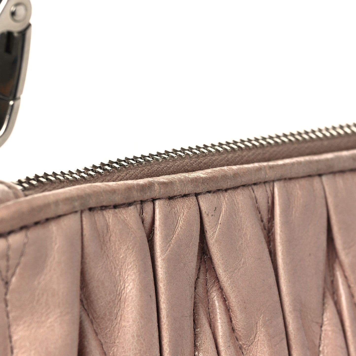 Nappa Matelasse Shine Shoulder Bag Pink