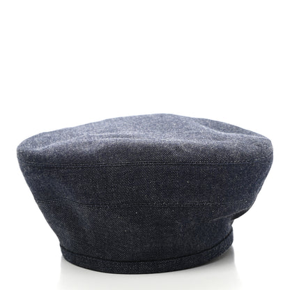 Hermes Denim Saint-Honore Beret 56 Indigo 3 of 10