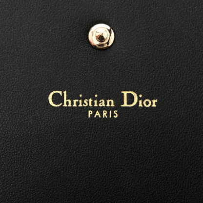 Christian Dior Grained Calfskin Diorama Croisiere Chain Wallet Black 6 of 10