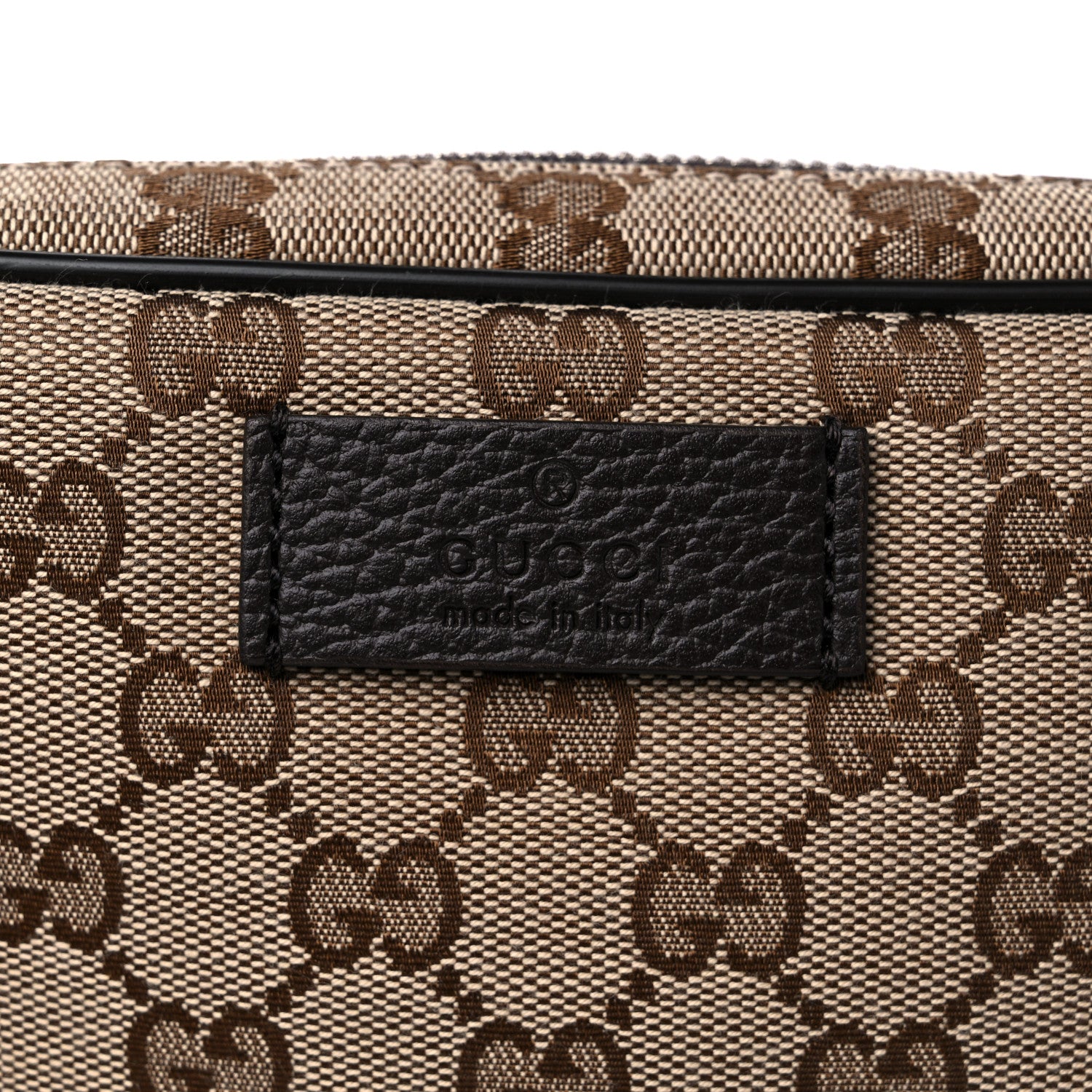 Gucci Monogram Belt Bag Dark Brown 10 of 10