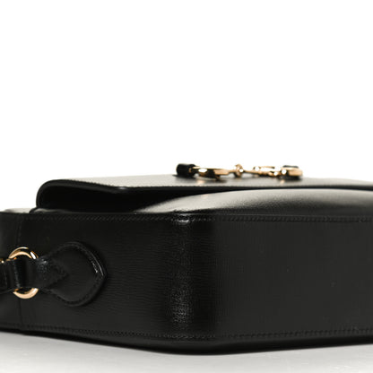 Gucci Textured Calfskin Small Horsebit 1955 Shoulder Bag Black 9 of 12