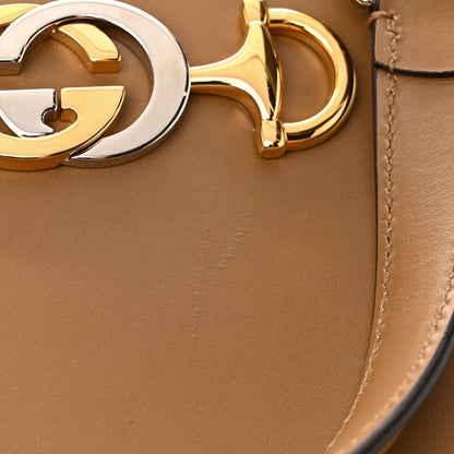 Gucci Smooth Calfskin Medium Zumi Top Handle Bag Friky Taupe 11 of 11