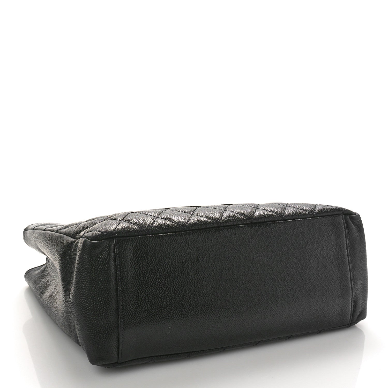 Chanel Caviar Quilted Grand Shopping Tote GST Dark Navy Blue 4 of 11