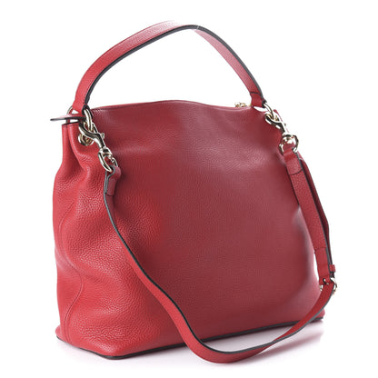 Gucci Pebbled Calfskin Large Soho Hobo Tabasco Red 3 of 10