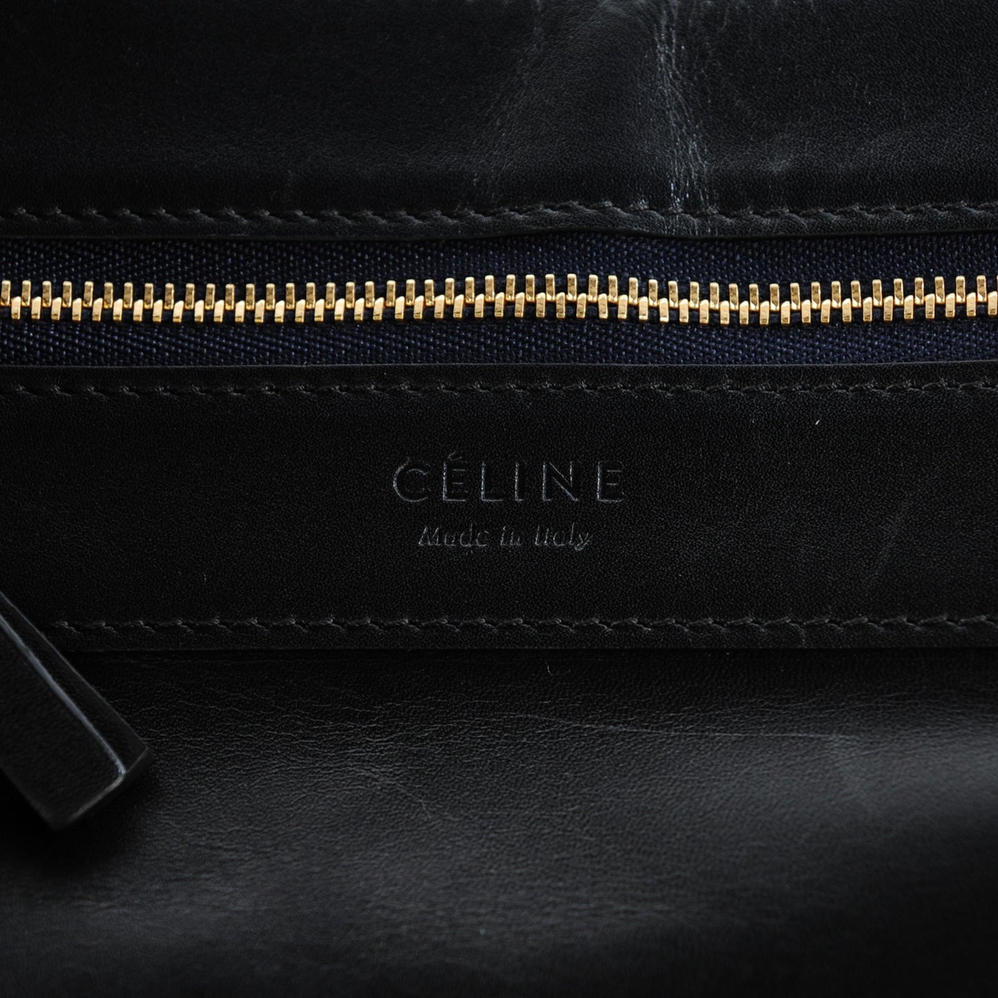 Lambskin Horizontal Cabas Black