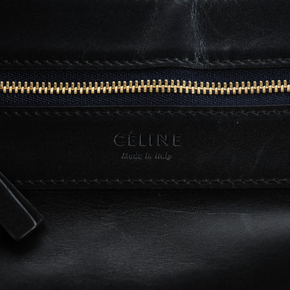 Celine Lambskin Horizontal Cabas Black 7 of 10