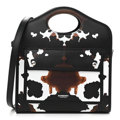 Burberry Calfskin Cow Print Mini Pocket Bag Multicolor 1 of 8