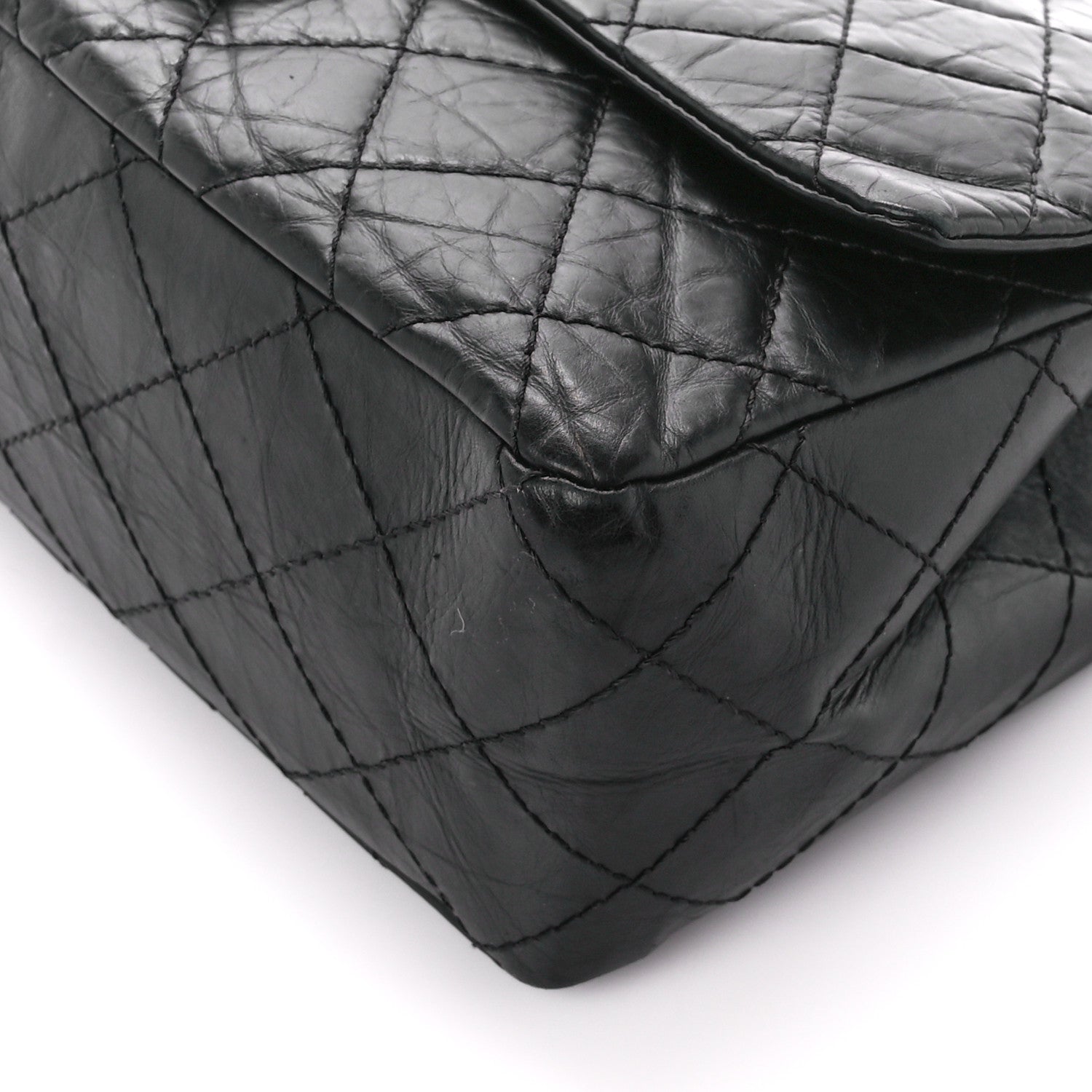 Chanel Aged Calfskin Quilted 2.55 Reissue 227 Flap Black 11 of 12