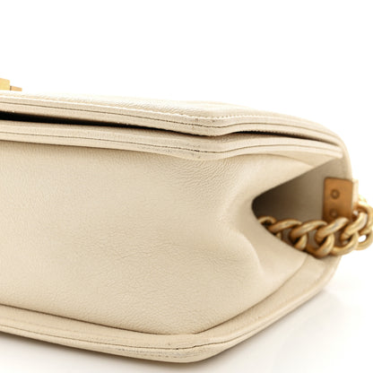 Chanel Caviar Quilted Medium Boy Flap Ivory 11 of 11