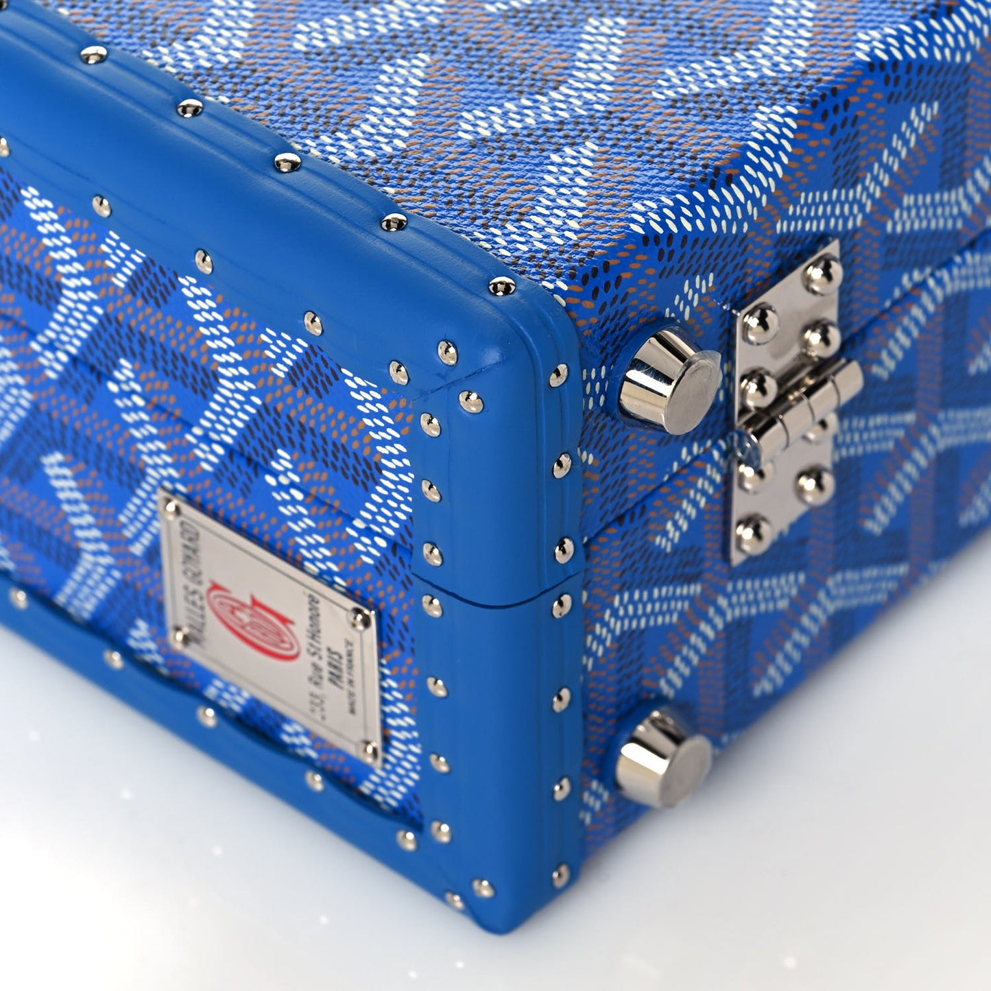 Goyardine Grand Hotel Trunk Sky Blue