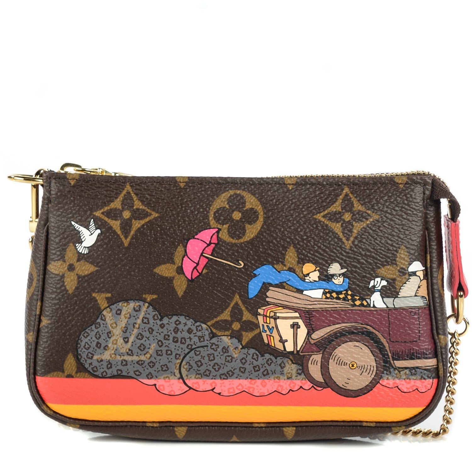 Louis Vuitton Monogram 2015 Christmas Animation Mini Pochette Accessories 1 of 8