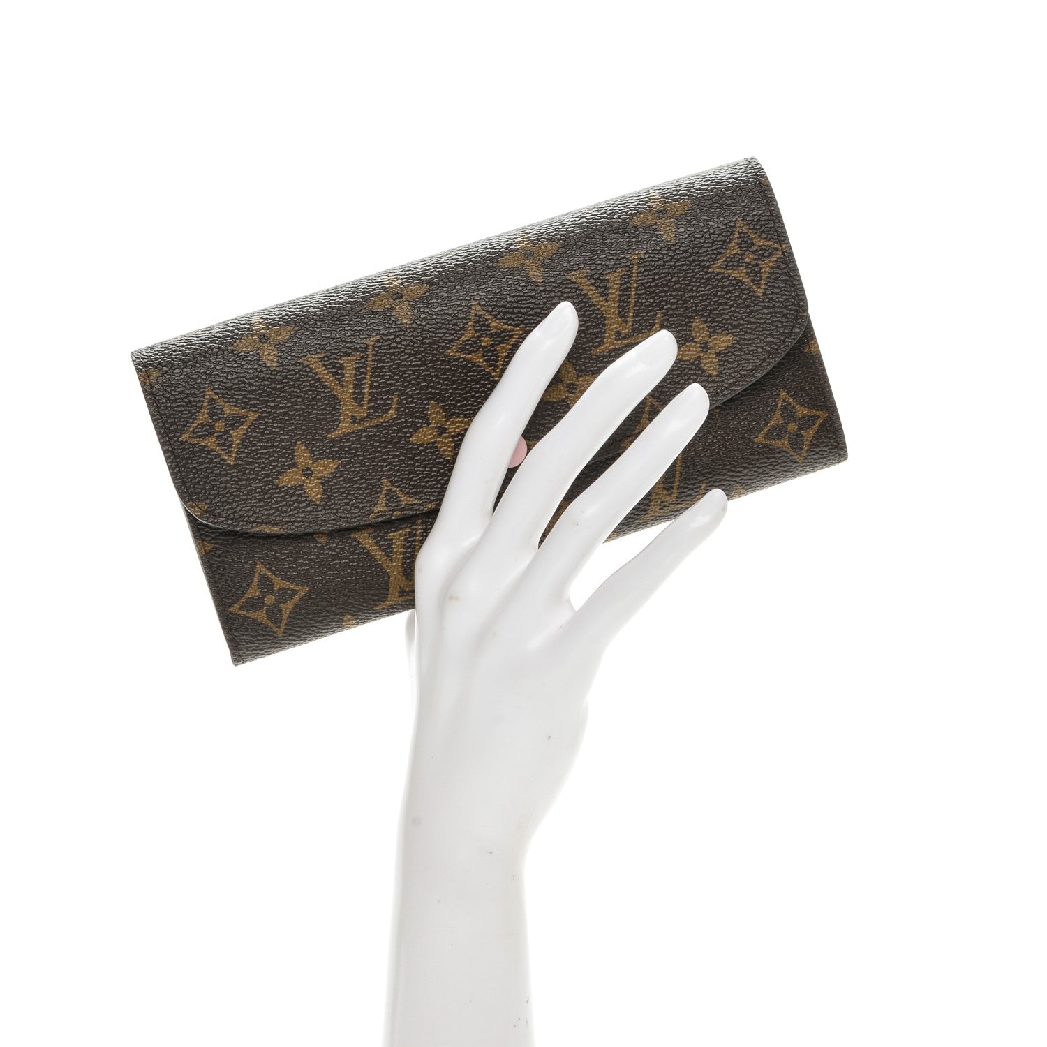 Louis Vuitton Monogram Emilie Wallet Rose Ballerine 2 of 7