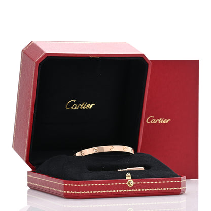 Cartier 18K Pink Gold LOVE Bracelet 17 5 of 5