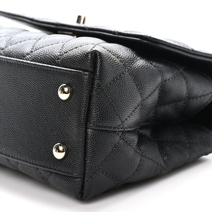 Chanel Caviar Quilted Mini Coco Handle Flap Black 10 of 11